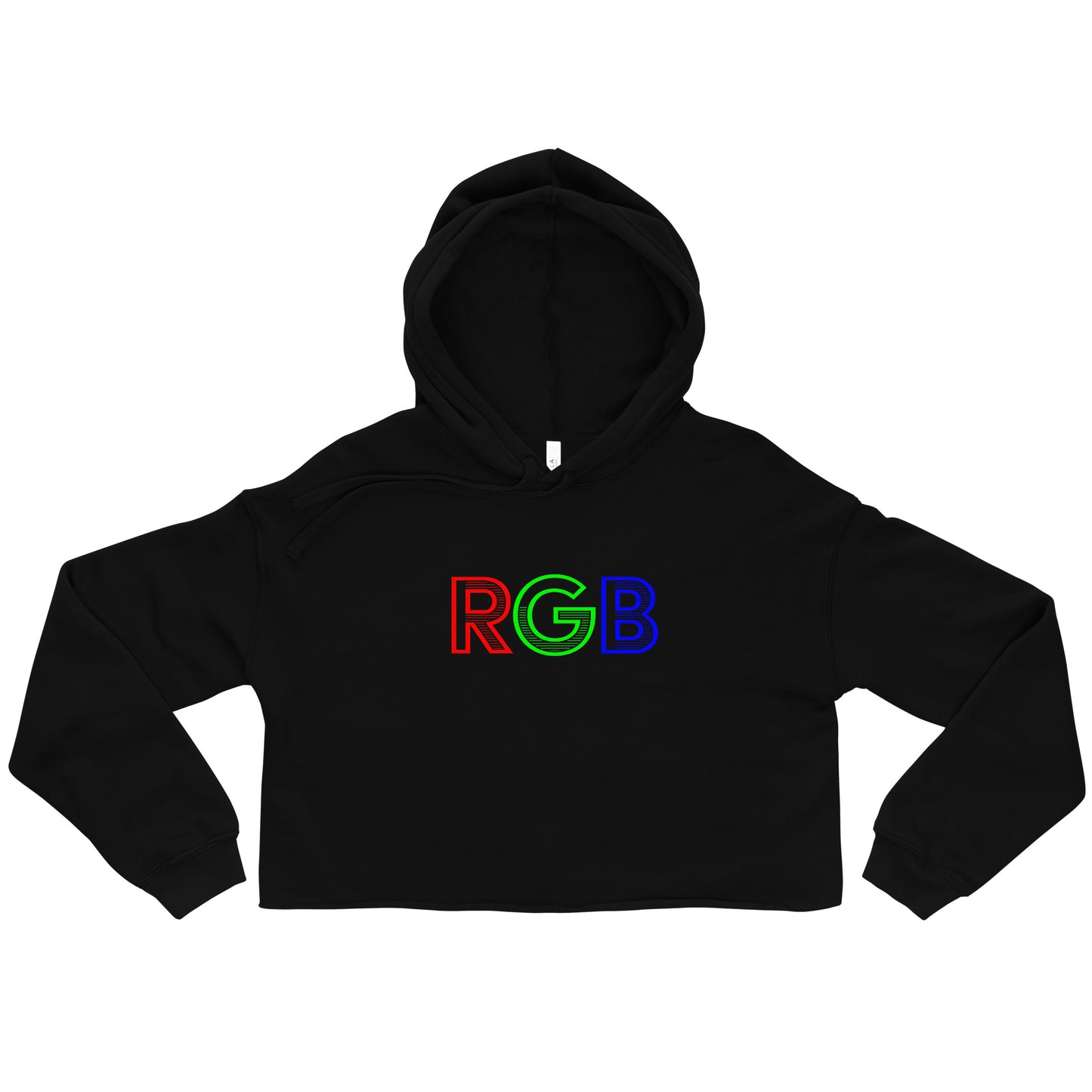 RGB Crop Hoodie