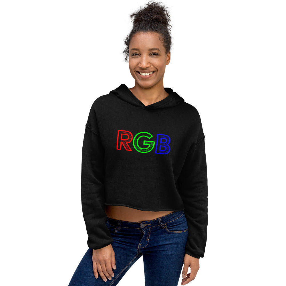 RGB Crop Hoodie